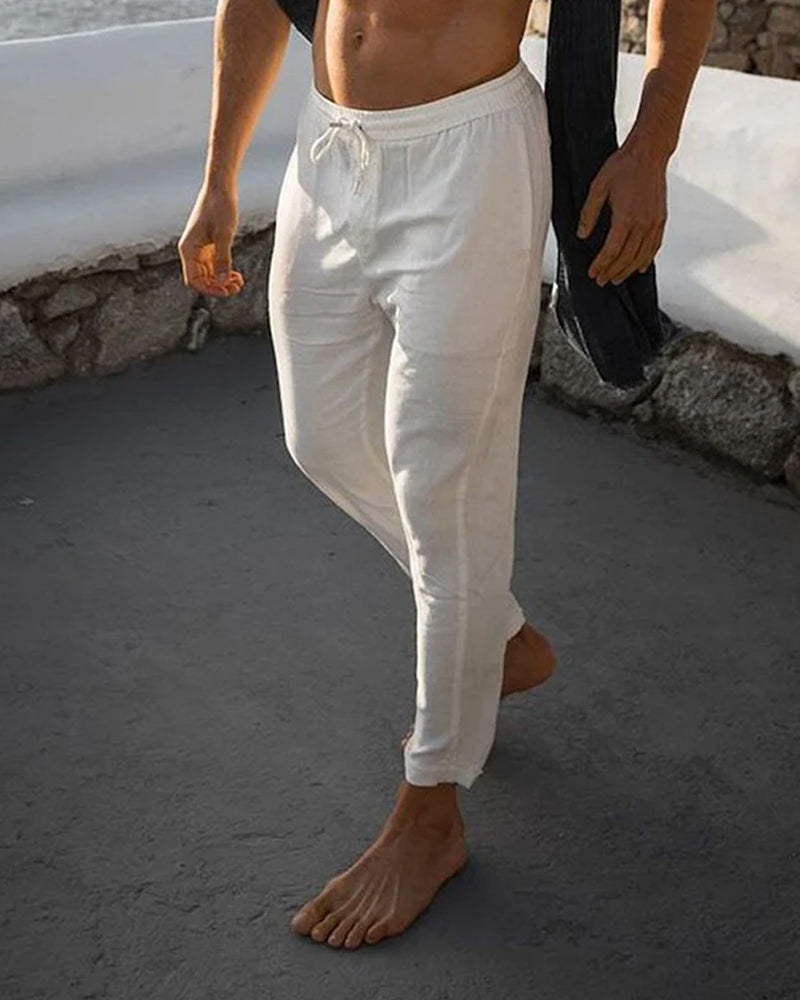 Adam | Pantalón de Lino Hombre – Fresco, Cómodo y Versátil