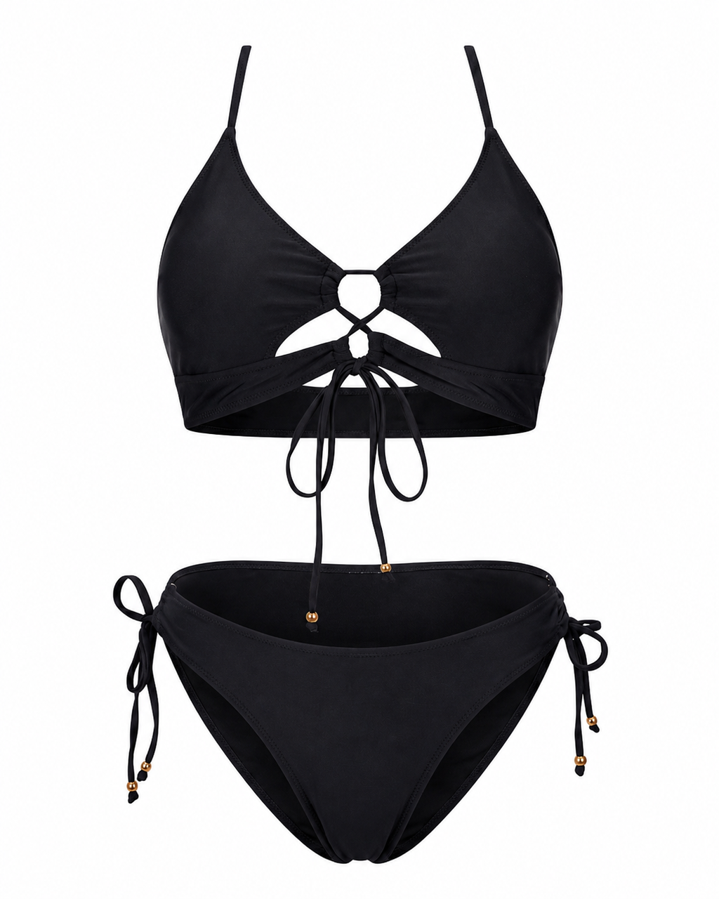 Arua  | Bikini de Dos Piezas con Cordón Frontal