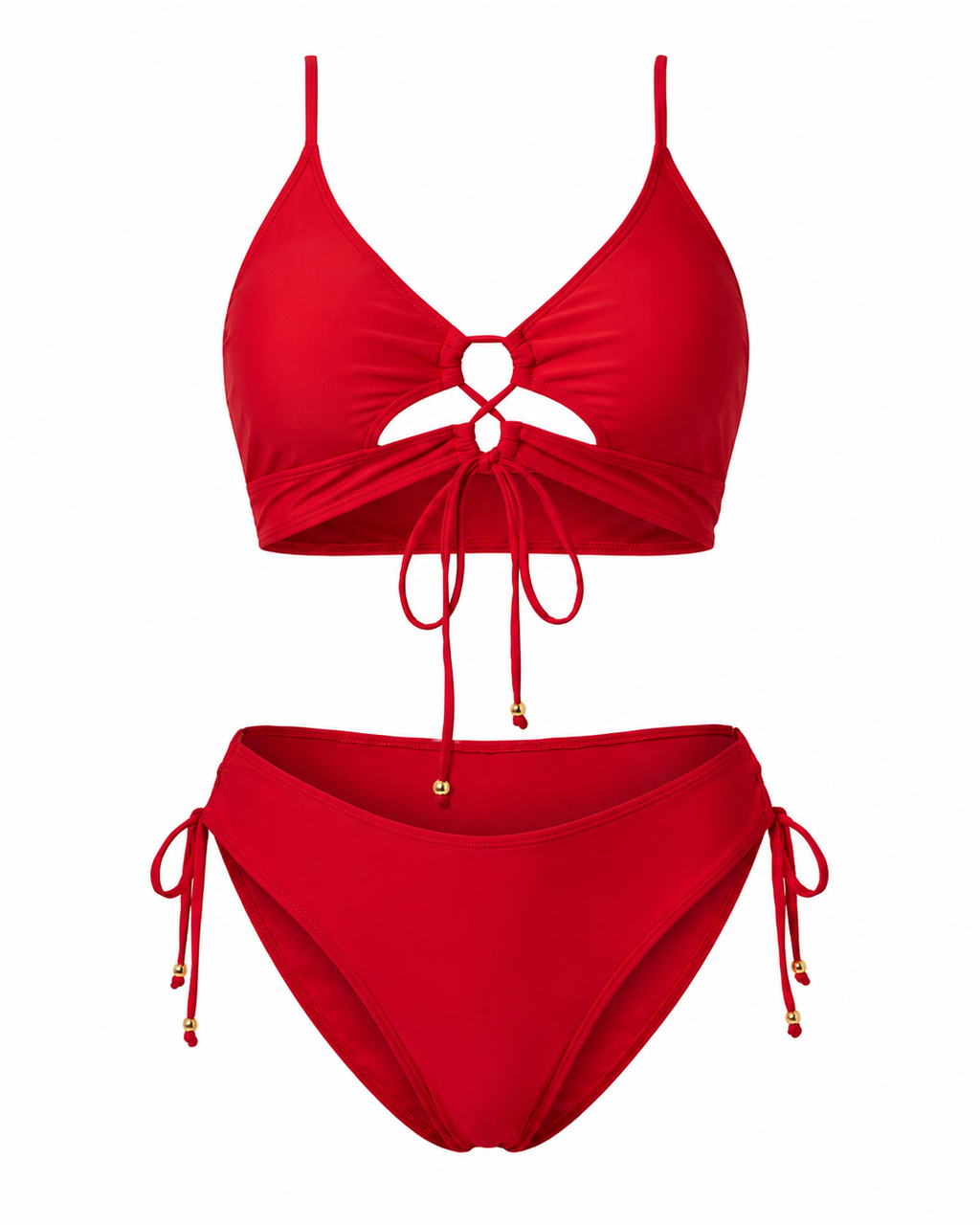 Arua  | Bikini de Dos Piezas con Cordón Frontal