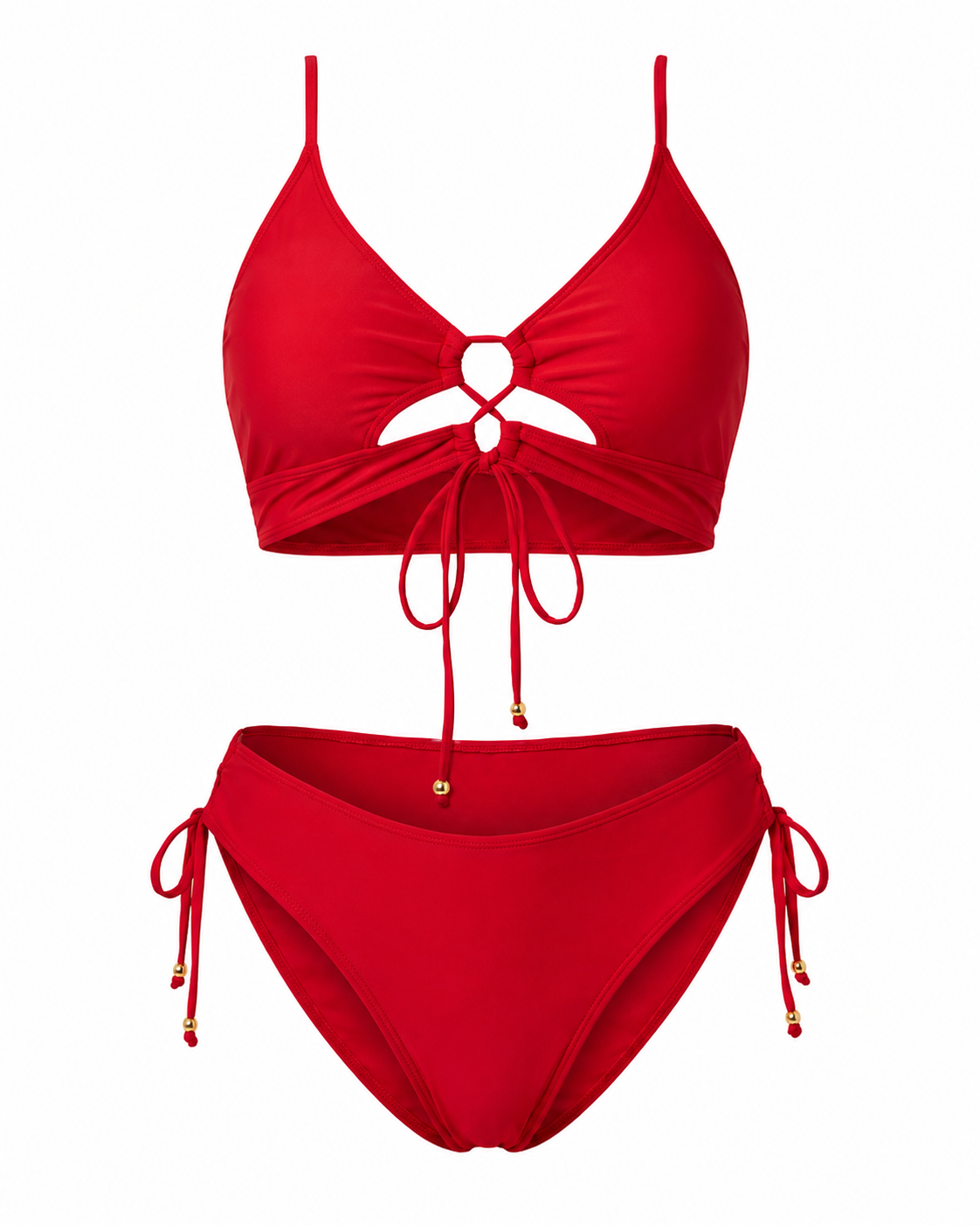 Arua  | Bikini de Dos Piezas con Cordón Frontal