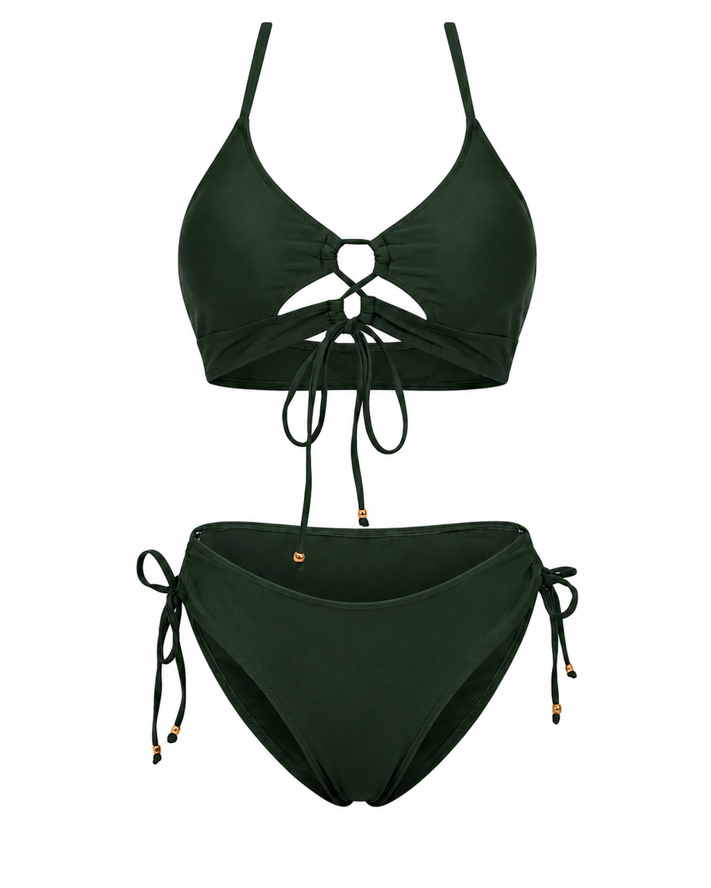 Arua  | Bikini de Dos Piezas con Cordón Frontal