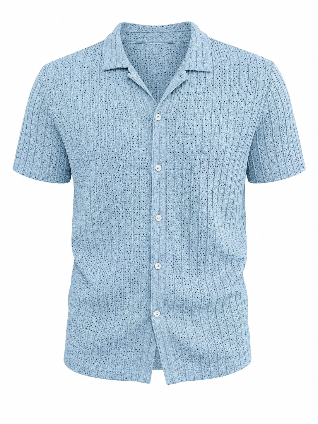 Miky | Camisa Texturizada de Manga Corta