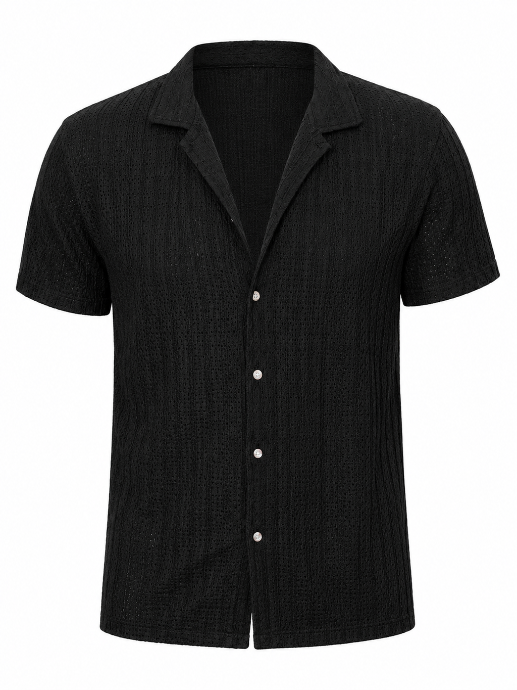 Miky | Camisa Texturizada de Manga Corta