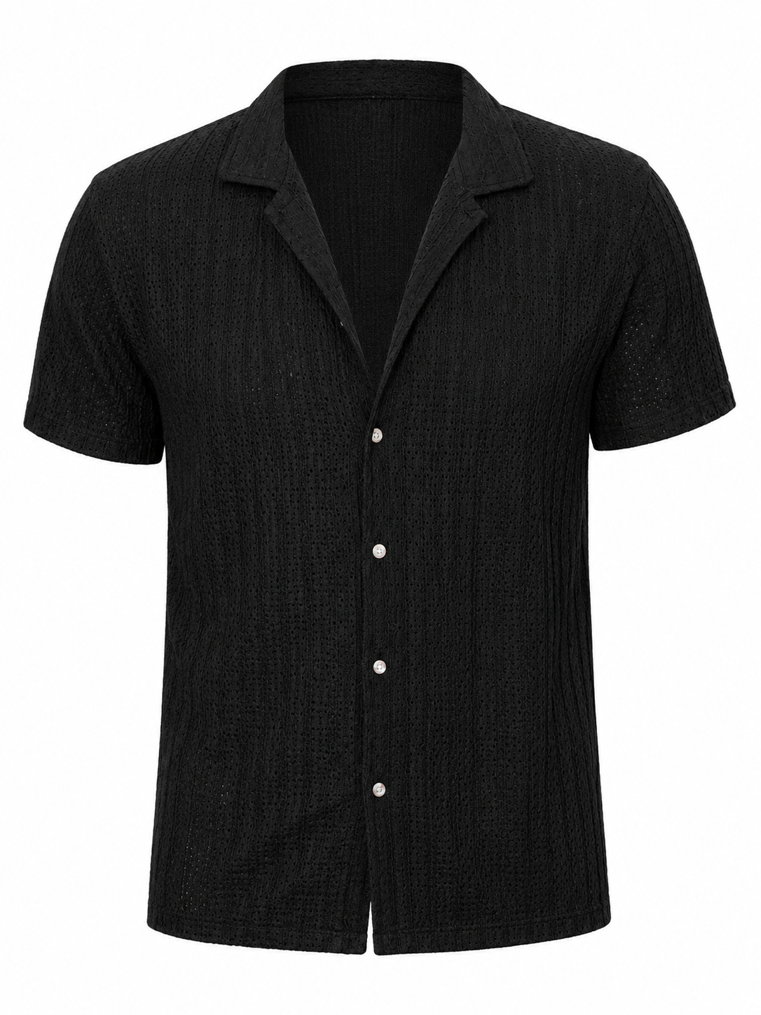 Miky | Camisa Texturizada de Manga Corta