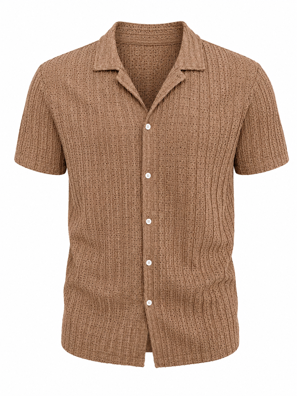 Miky | Camisa Texturizada de Manga Corta