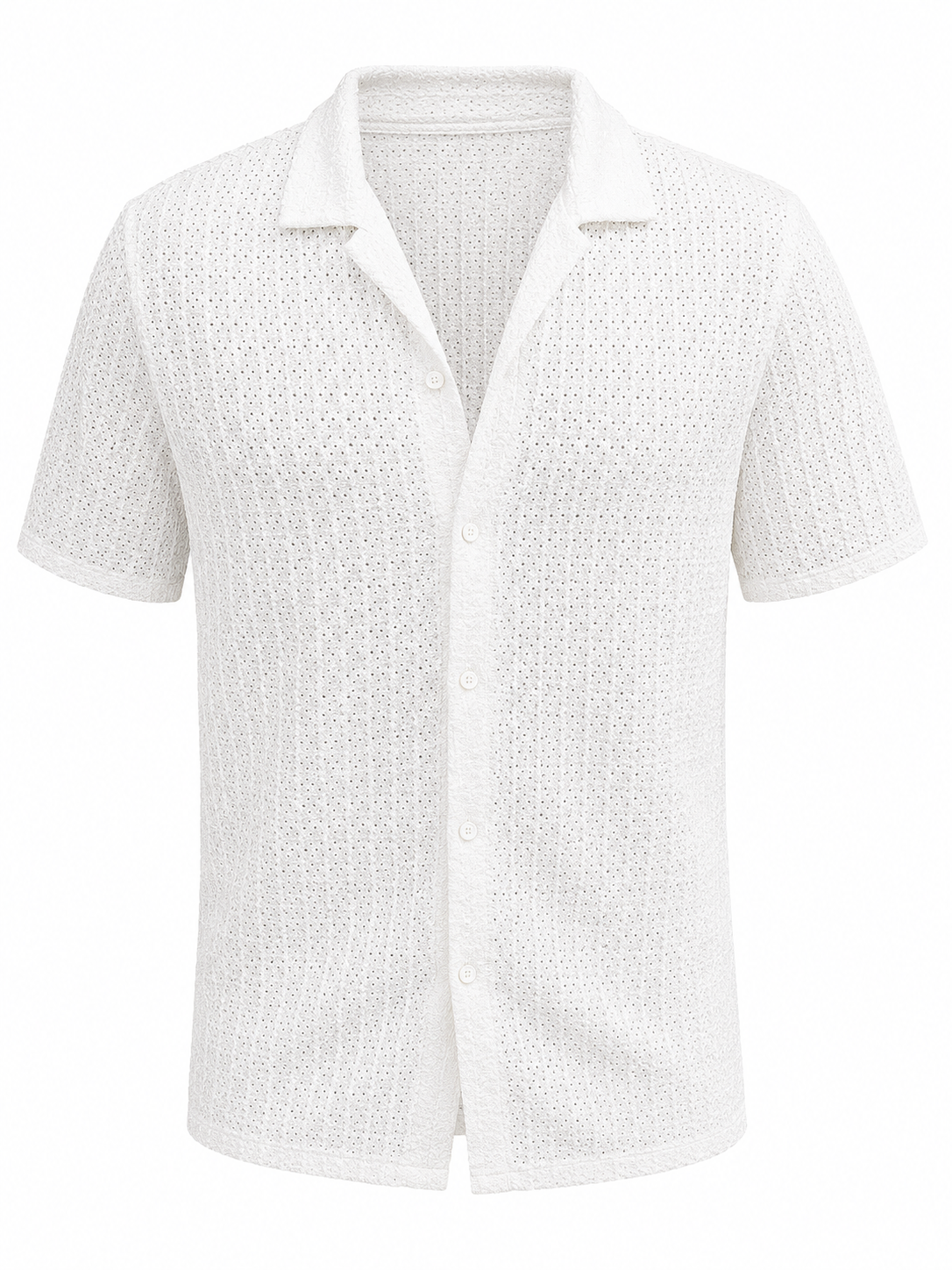 Miky | Camisa Texturizada de Manga Corta