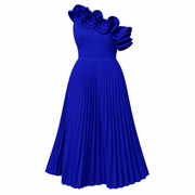 Any | Vestido un Hombro Volantes