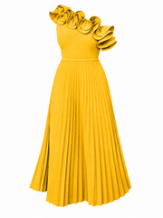 Any | Vestido un Hombro Volantes
