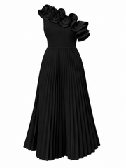 Any | Vestido un Hombro Volantes