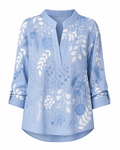Gabriela | Blusa Floral Bordada Estilo Premium