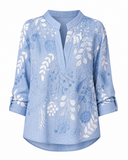 Gabriela | Blusa Floral Bordada Premium