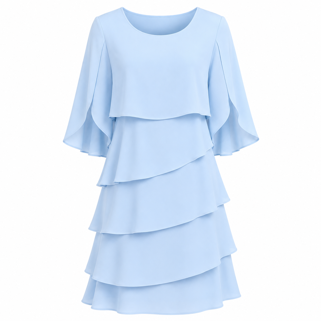 Livia | Vestido Midi de Capas Elegantes y Cómodas