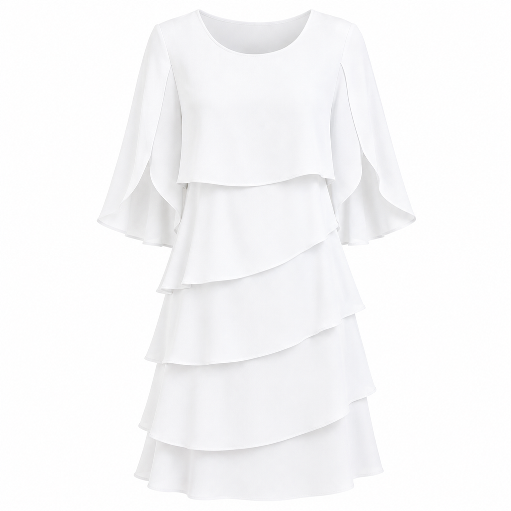 Livia | Vestido Midi de Capas Elegantes y Cómodas