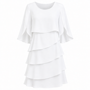 Livia | Vestido Midi de Capas
