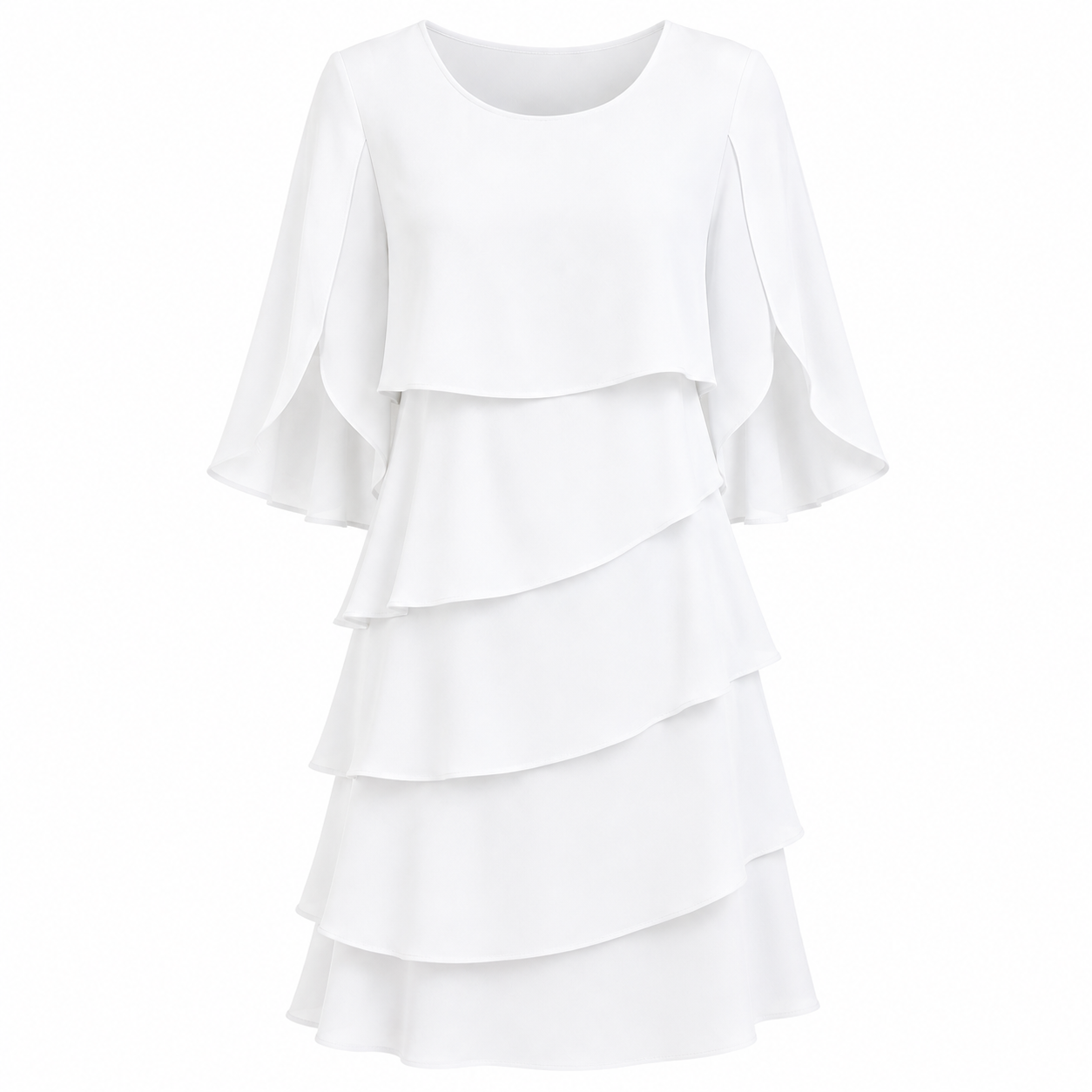 Livia | Vestido Midi de Capas Elegantes y Cómodas