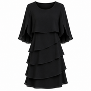 Livia | Vestido Midi de Capas