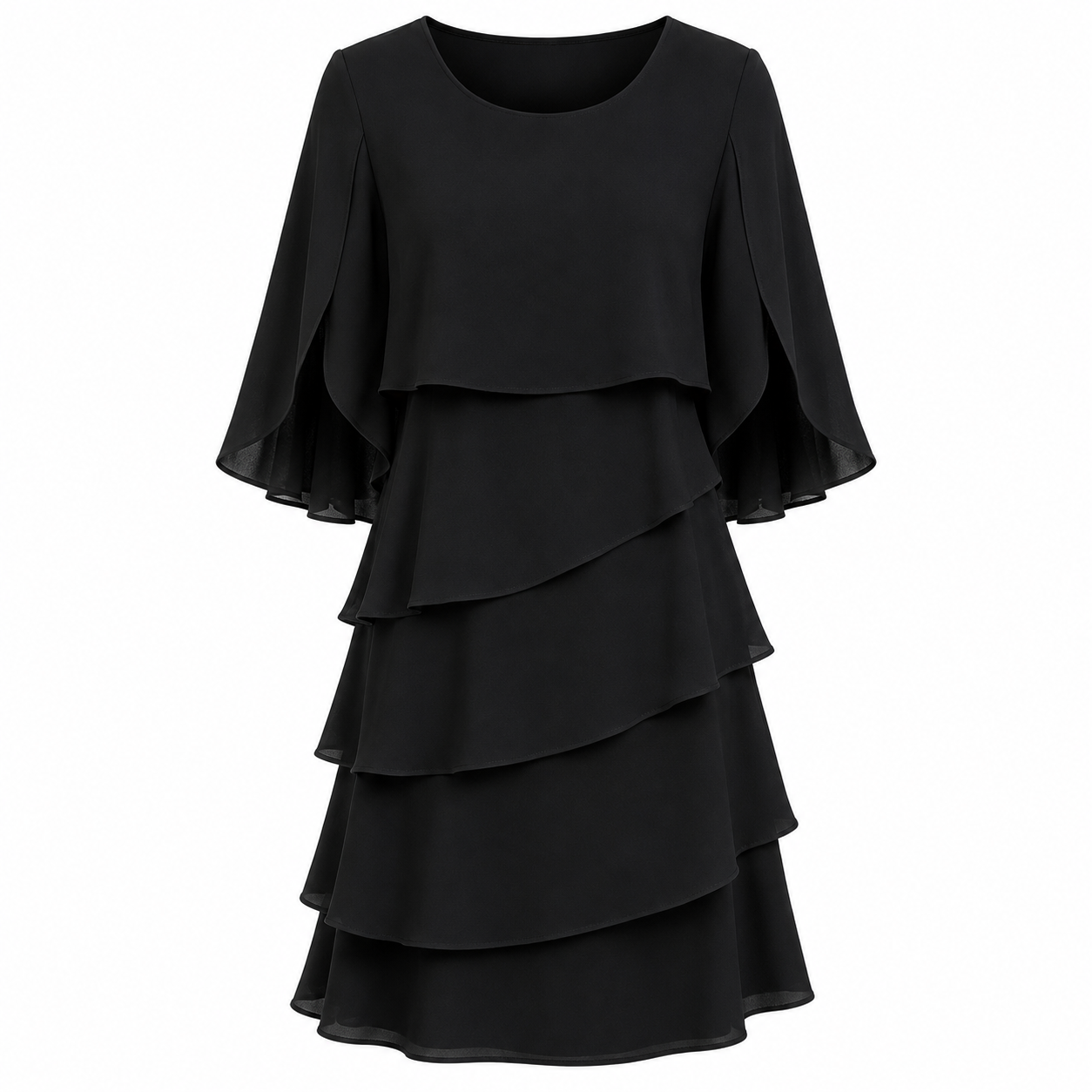 Livia | Vestido Midi de Capas Elegantes y Cómodas