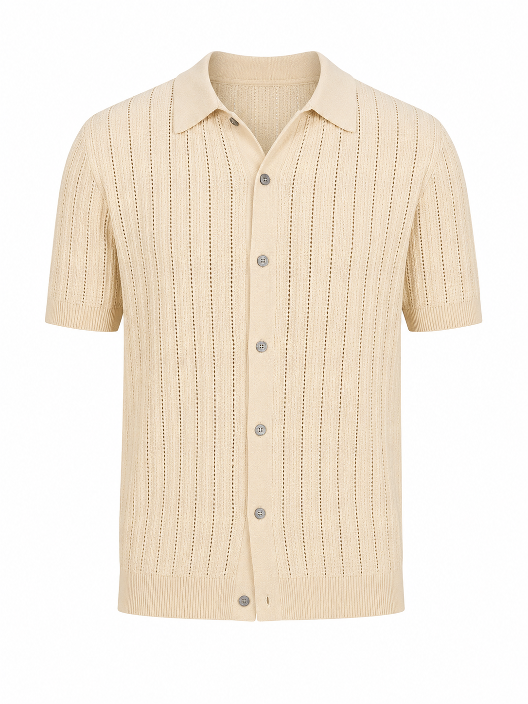 Glen | Camisa de Punto Elegante de Manga Corta