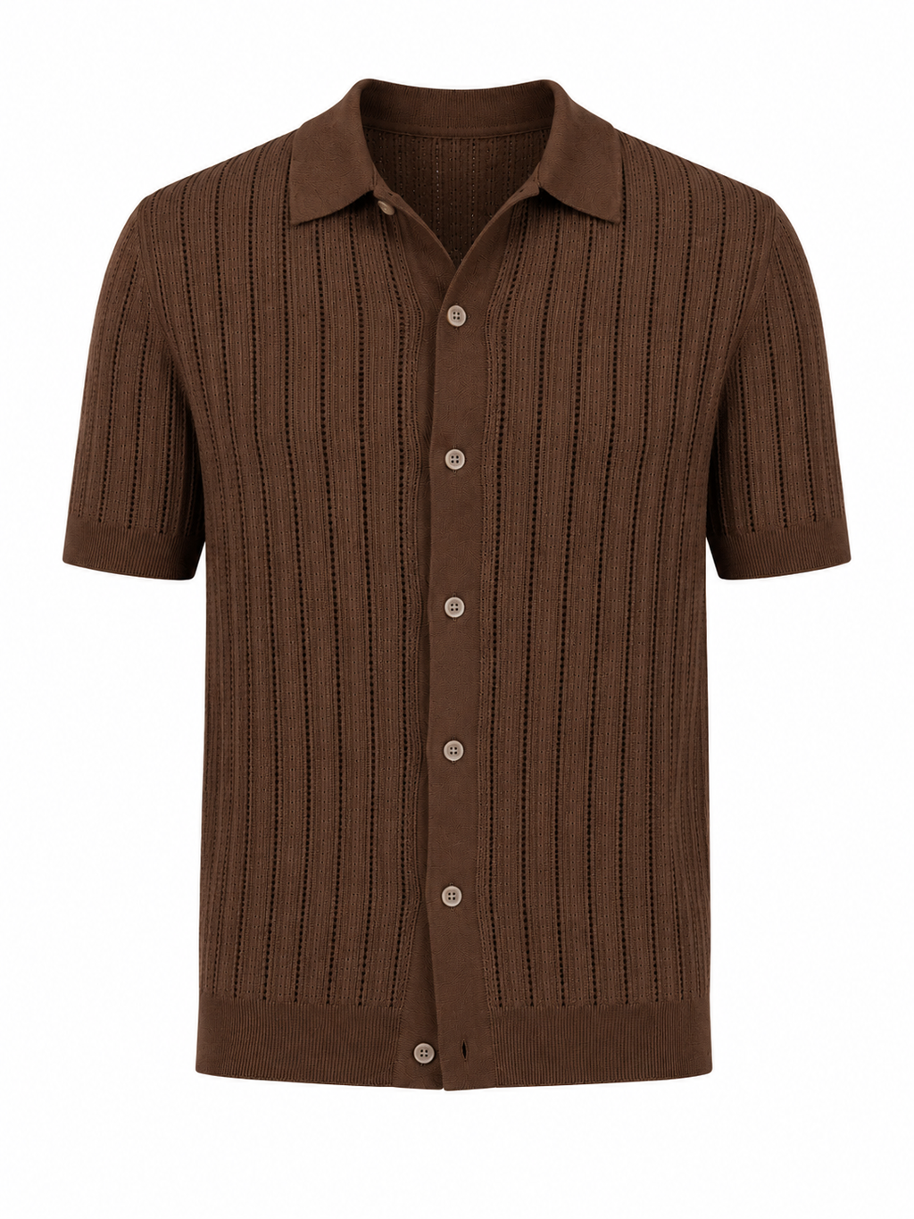 Glen | Camisa de Punto Elegante de Manga Corta