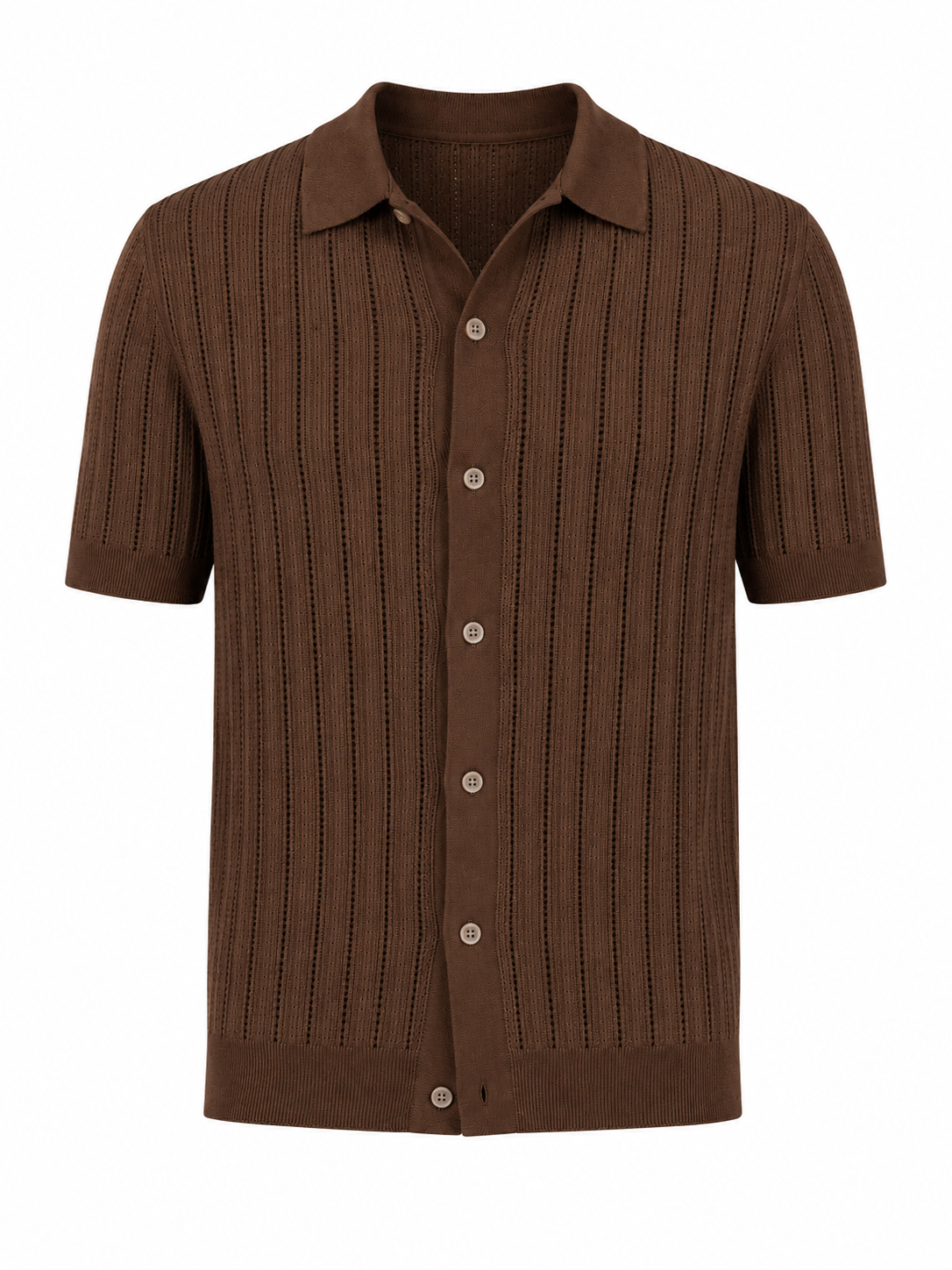 Glen | Camisa de Punto Elegante de Manga Corta