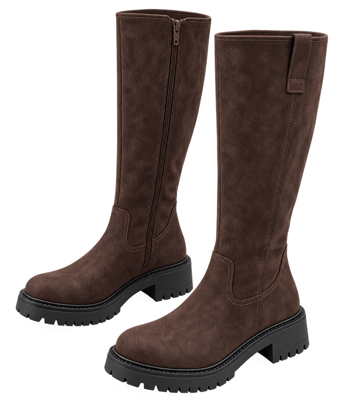 Afra | Botas de Ante Marrón