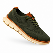 Leon | Zapatillas Malla Beige Suela Blanca