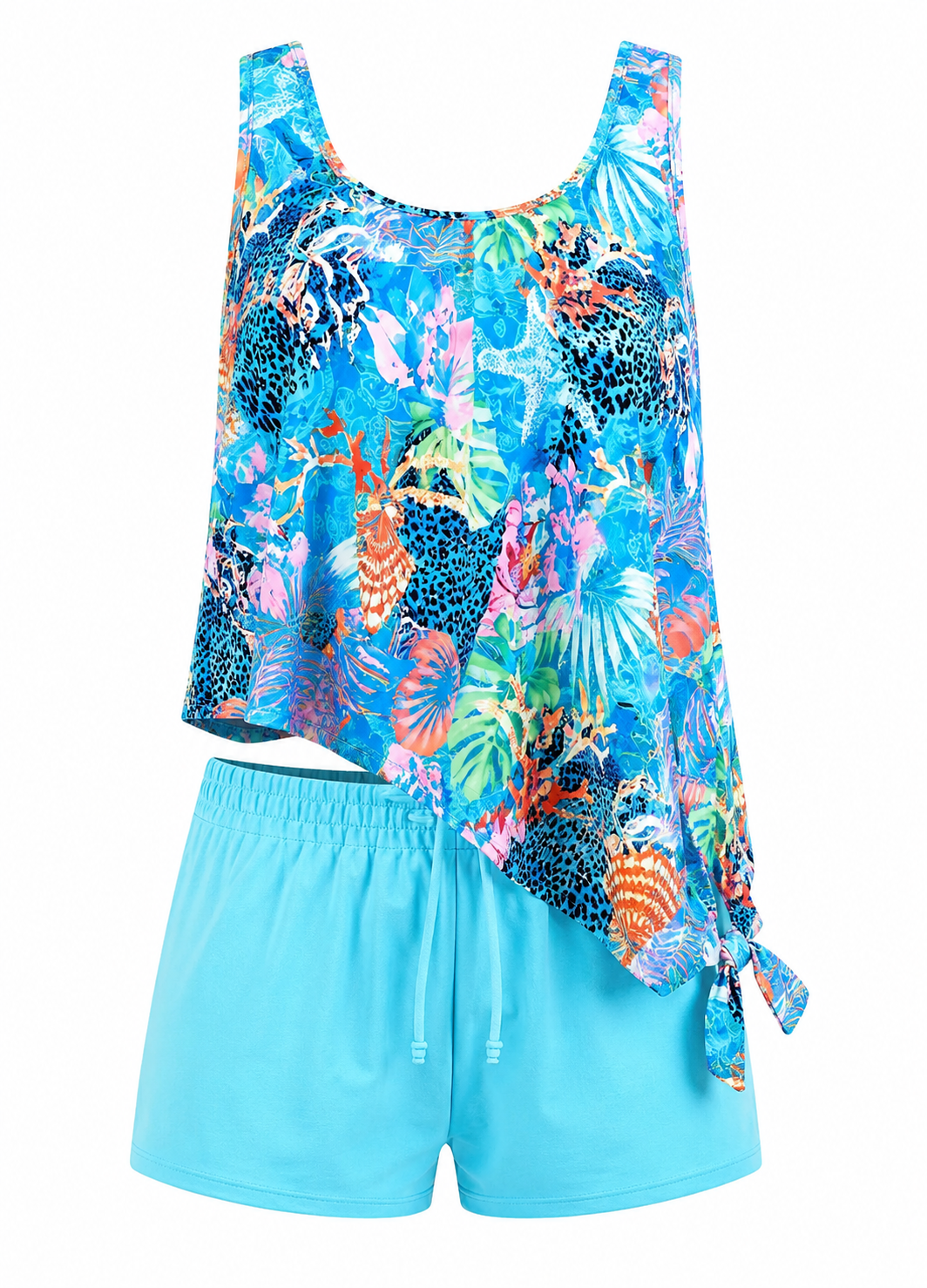 Noelia | Conjunto de Blusa Estampada y Short