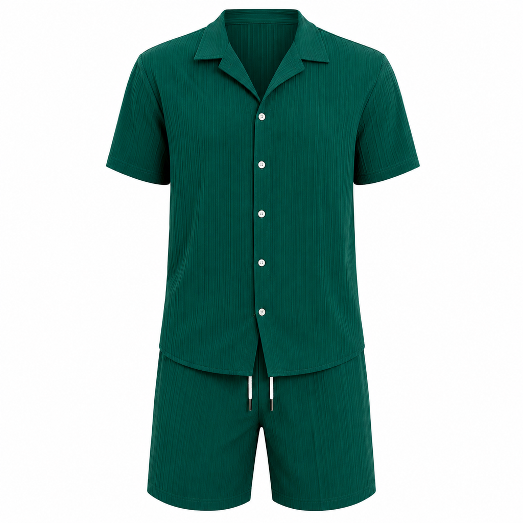 Juan | Conjunto Hombre Verano (Camisa + Short) – Fresco, Cómodo y Moderno