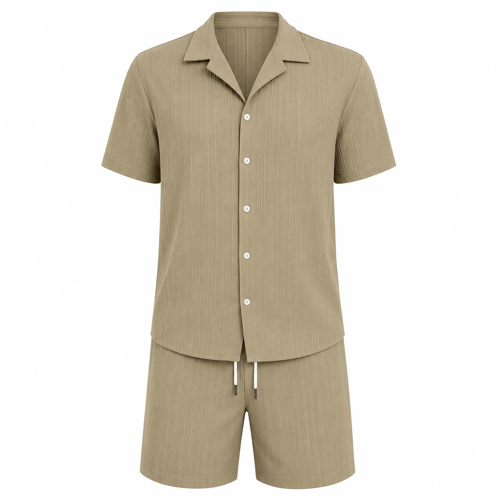 Juan | Conjunto Hombre Verano (Camisa + Short) – Fresco, Cómodo y Moderno