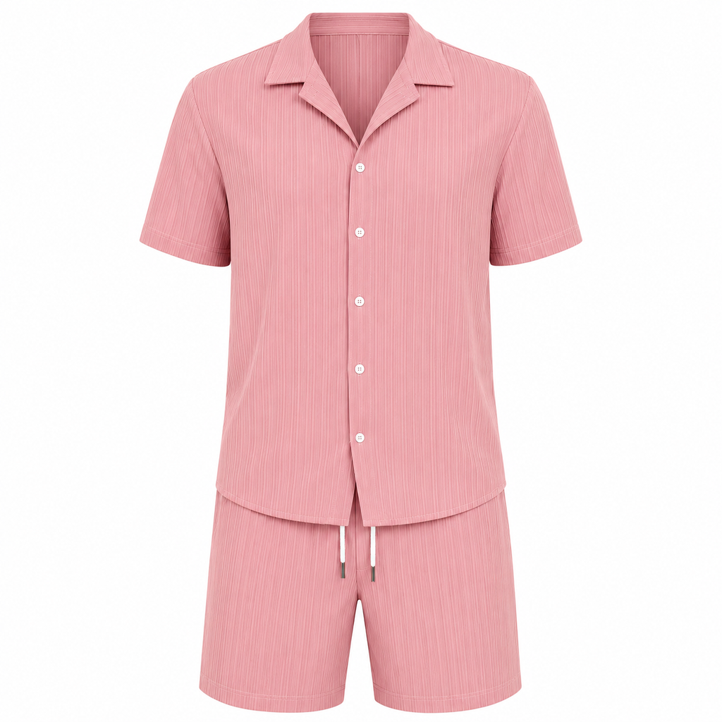Juan | Conjunto Hombre Verano (Camisa + Short) – Fresco, Cómodo y Moderno