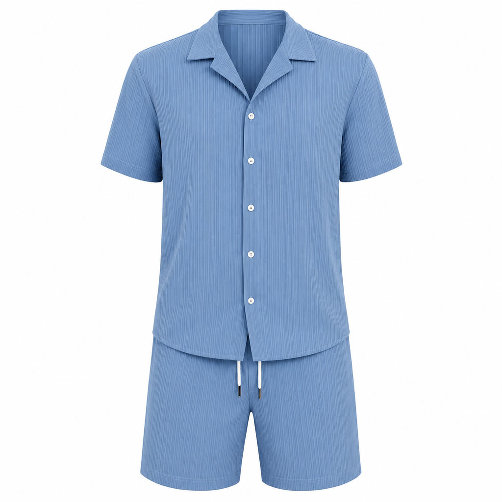 Juan | Conjunto Hombre Verano (Camisa + Short) – Fresco, Cómodo y Moderno