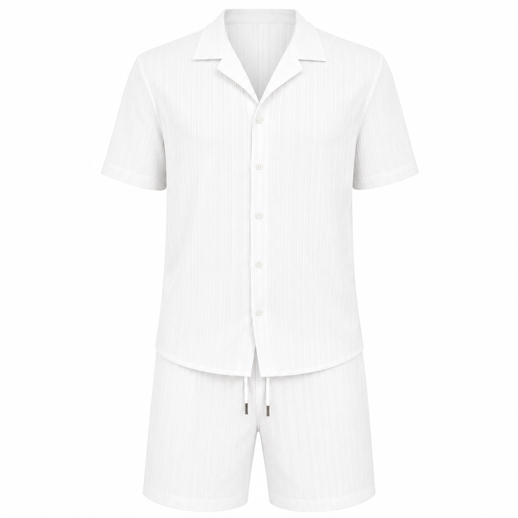 Juan | Conjunto Hombre Verano (Camisa + Short) – Fresco, Cómodo y Moderno