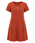 Emma | Vestido Casual con Cremallera – Comodidad y Estilo Diario