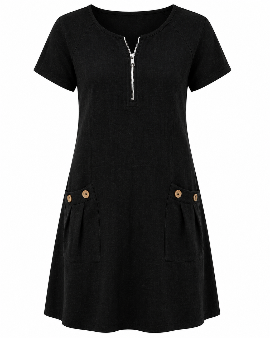 Emma | Vestido Casual con Cremallera – Comodidad y Estilo Diario