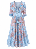 Victoria | Vestido Largo Bohemio – Elegancia Natural y Movimiento