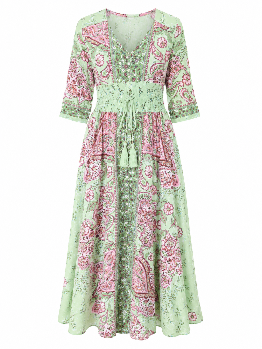Victoria | Vestido Largo Bohemio – Elegancia Natural y Movimiento