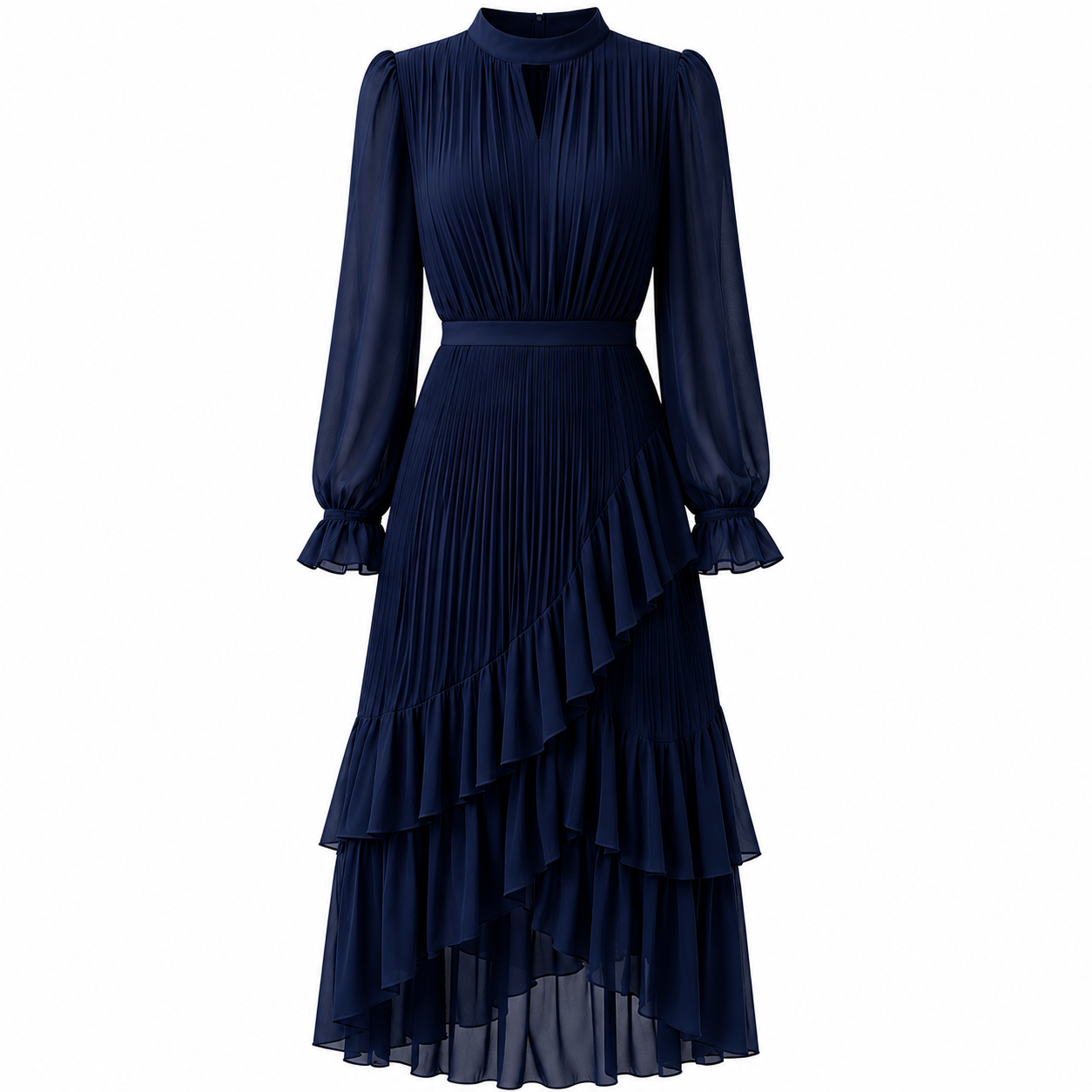 Alessia | Vestido Midi Elegante – Silueta Sofisticada