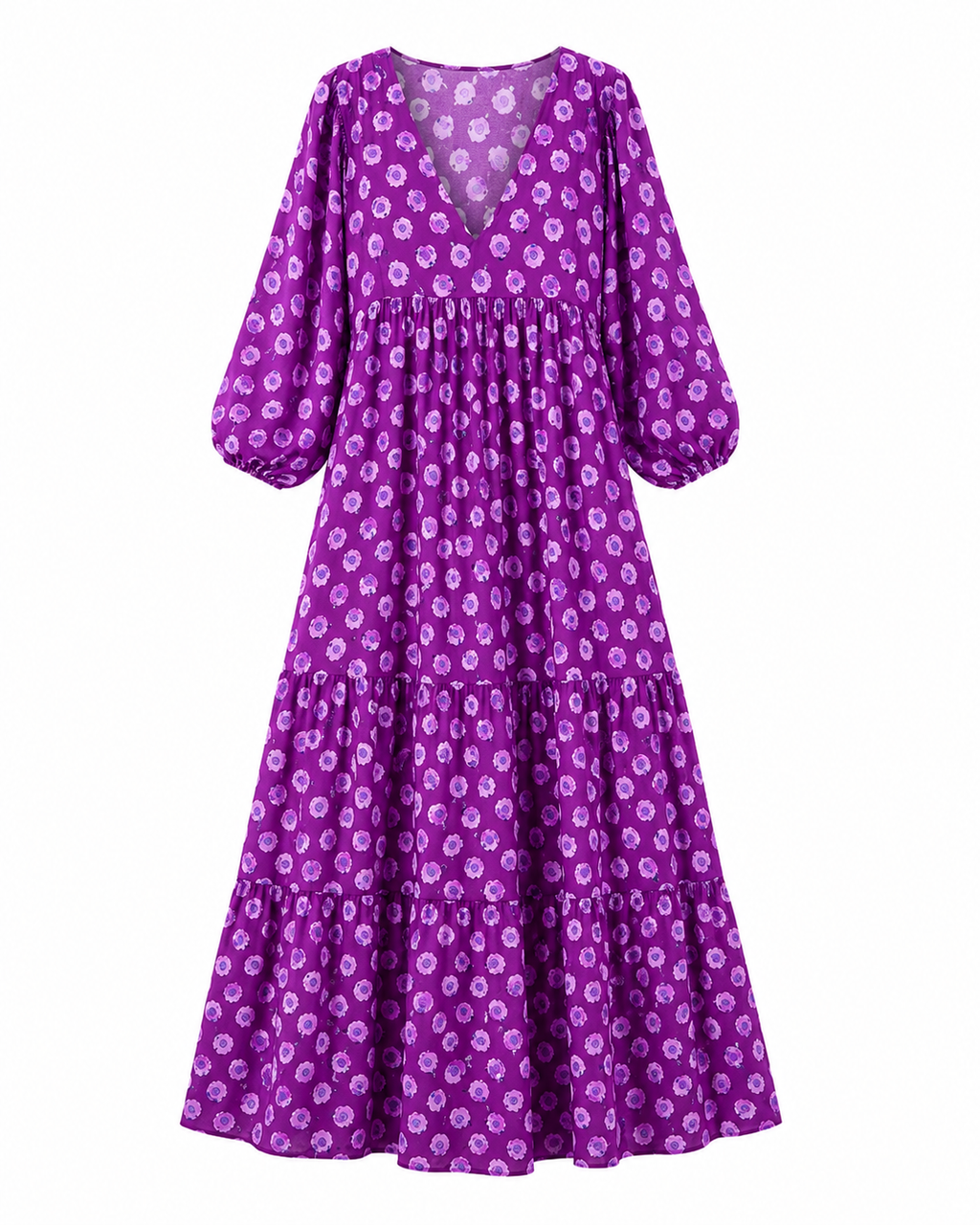 Bella | Vestido Midi para Mujer con Estampado Geométrico