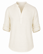 Marco | Camisa Blanca Cuello Mao