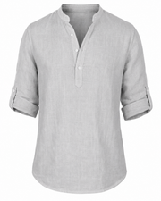 Marco | Camisa Blanca Cuello Mao