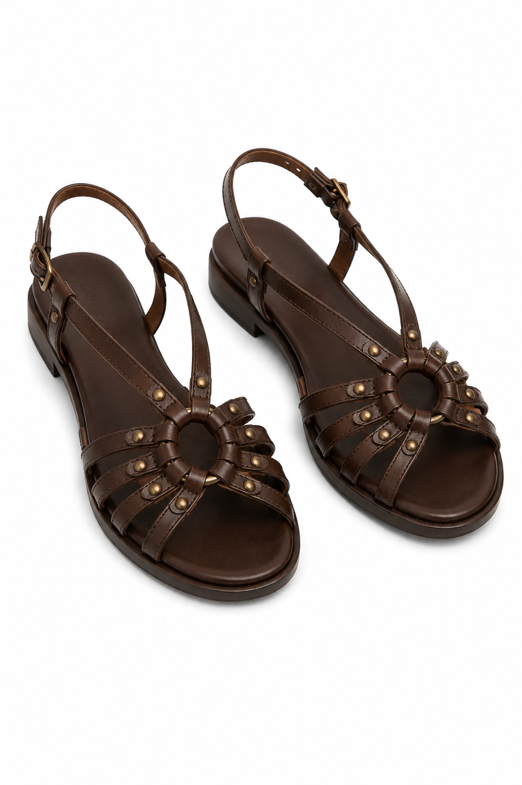 Brigitte | Sandalias Elegantes Tiras Decorativas
