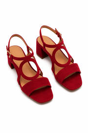Valentina | Sandalias Tacón Tiras Decorativas
