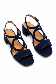 Valentina | Sandalias Tacón Tiras Decorativas