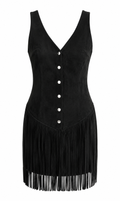 Grace | Vestido Corto con Flecos