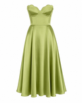 Prince | Elegante vestido midi sin tirantes