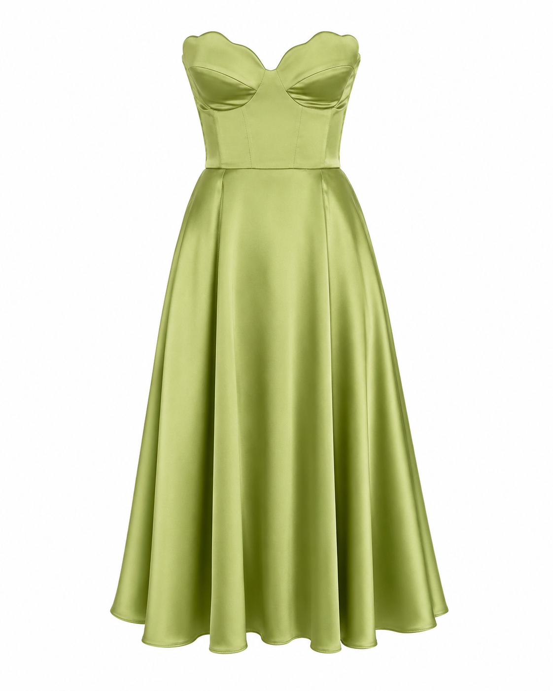 Prince | Elegante vestido midi sin tirantes
