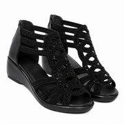 Riley | Sandalias de Cuña Pedrería