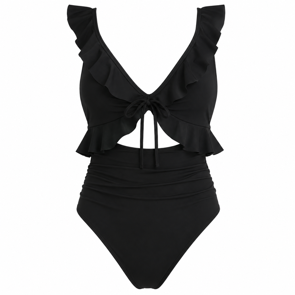 Eilyn | Bikini De una sola pieza, con volantes y pliegues
