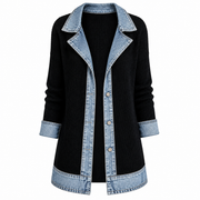 Freya | Blazer de Punto Detalles Vaqueros
