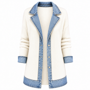 Freya | Blazer de Punto Detalles Vaqueros